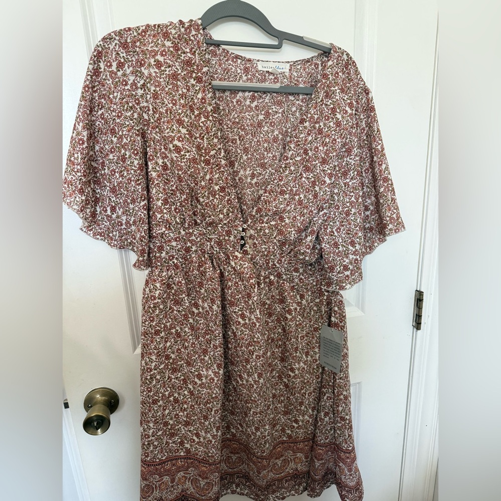 Floral Red Dress by Willow & Clay